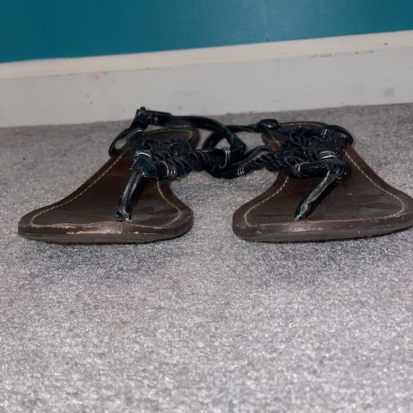 Dolce Vita Black Sailor Knot Sandals, Size 8 - Picture 2 of 11